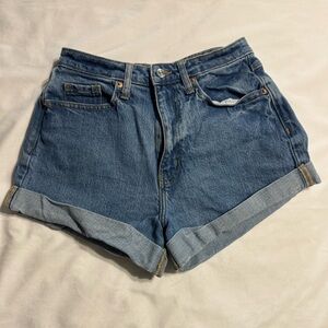 Wild Fable Blue High-Waisted Jean Shorts